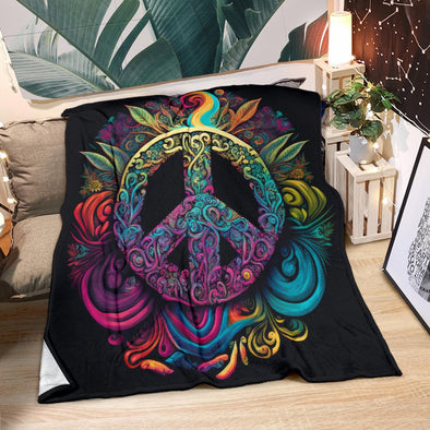 Psychedelic Peace Premium Blanket - Crystallized Collective