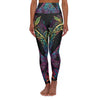 Psychedelic Peaceful Bliss: Vibrant High-Waist Yoga Legging - Crystallized Collective