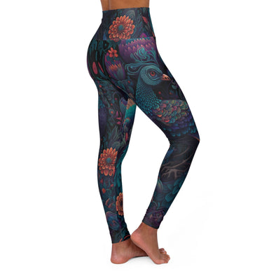 Psychedelic Peacock High Waist Yoga Legging - Crystallized Collective