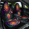Psychedelic Sun and Moon Seat Cover - Crystallized Collective