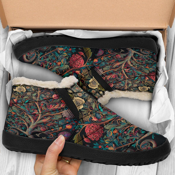 Psychedelic Tree of Eden Winter Sneakers - Crystallized Collective