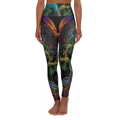 Psychedelic Tree of Life High Waist Yoga Legging: Enchanting Serenity - Crystallized Collective