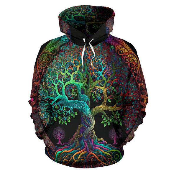 Psychedelic Tree of Life Hoodie - Crystallized Collective