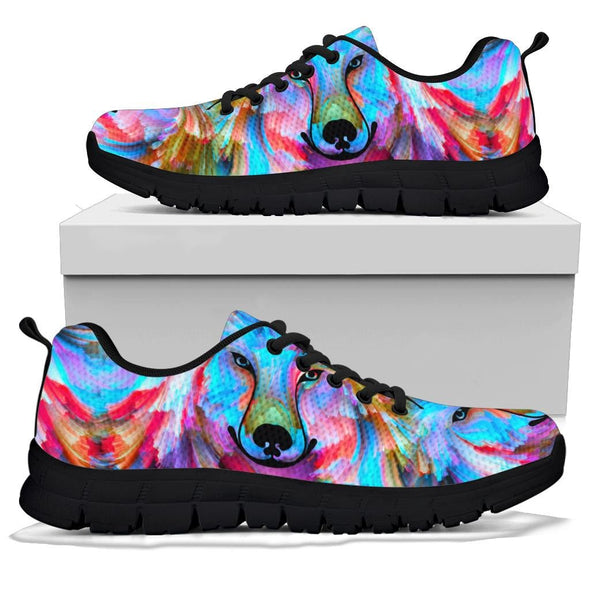 Psychedelic Wolf Sneakers - Crystallized Collective