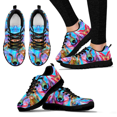 Psychedelic Wolf Sneakers - Crystallized Collective