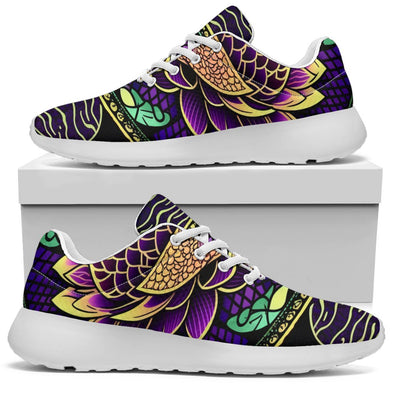 Purple Art Mandala Sport Sneakers - Crystallized Collective