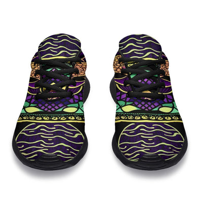 Purple Art Mandala Sport Sneakers - Crystallized Collective