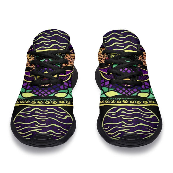 Purple Art Mandala Sport Sneakers - Crystallized Collective