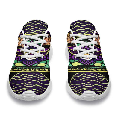 Purple Art Mandala Sport Sneakers - Crystallized Collective