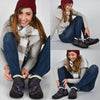 Purple Butterfly and Mandala Winter Sneakers - Crystallized Collective