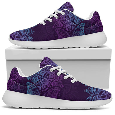 Purple Butterfly Mandala Sport Sneaker - Crystallized Collective