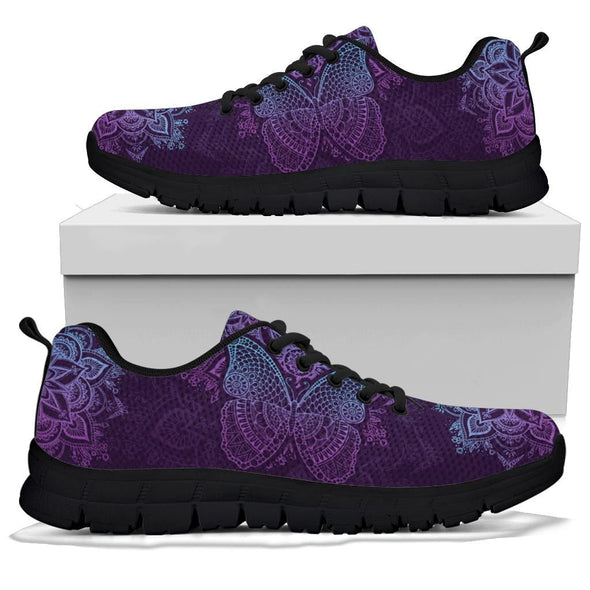Purple Butterfly Sneakers - Crystallized Collective