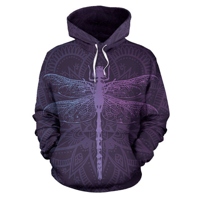 Purple Dragonfly Hoodie - Crystallized Collective