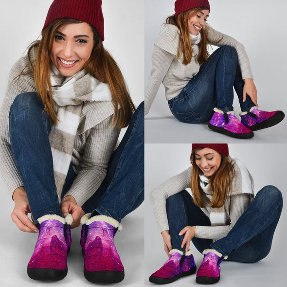 Purple Galaxies Winter Sneakers - Crystallized Collective