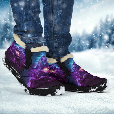 Purple Galaxy Winter Sneakers - Crystallized Collective