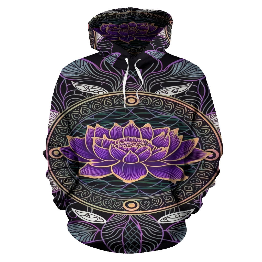 Purple Lotus Mandala Hoodie – Crystallized Collective