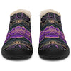 Purple Lotus Mandala Winter Sneakers - Crystallized Collective