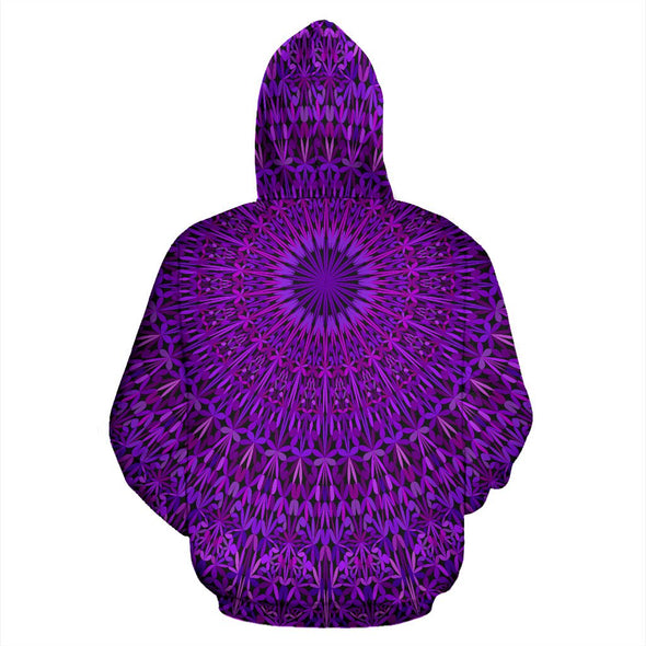 Purple Mandala Hoodie - Crystallized Collective