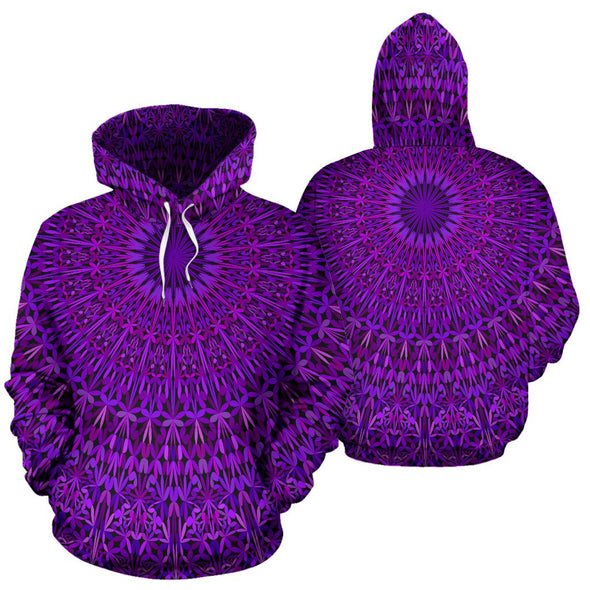 Purple Mandala Hoodie - Crystallized Collective