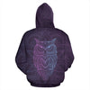 Purple Owl Mandala Hoodie - Crystallized Collective