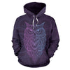 Purple Owl Mandala Hoodie - Crystallized Collective