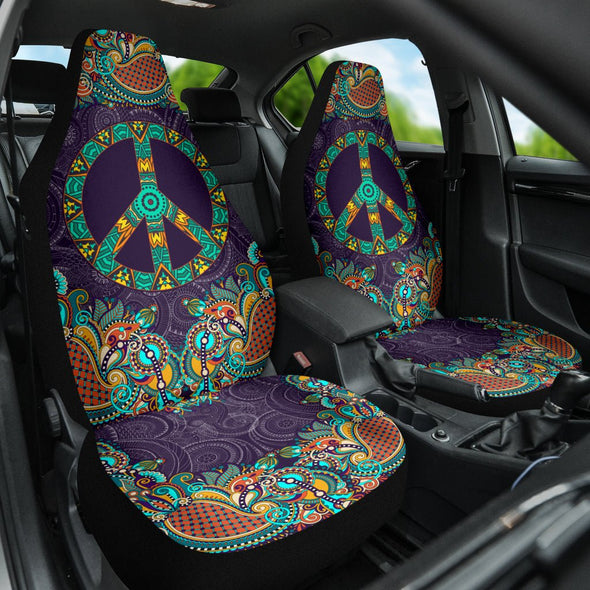 Purple Peace Mandala Car Seat Covers - Crystallized Collective
