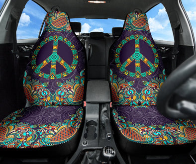 Purple Peace Mandala Car Seat Covers - Crystallized Collective