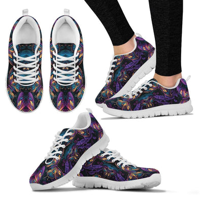 Purple Psychedelic Butterfly Sneakers - Crystallized Collective