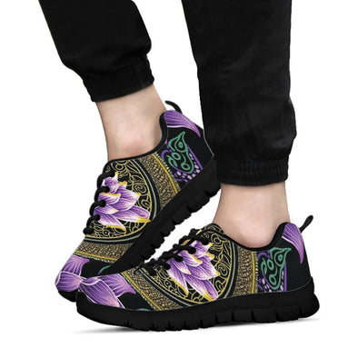 Purple Saccred Lotus Sneakers - Crystallized Collective