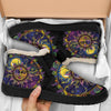 Purple Sun and Moon Mandala Winter Sneakers - Crystallized Collective