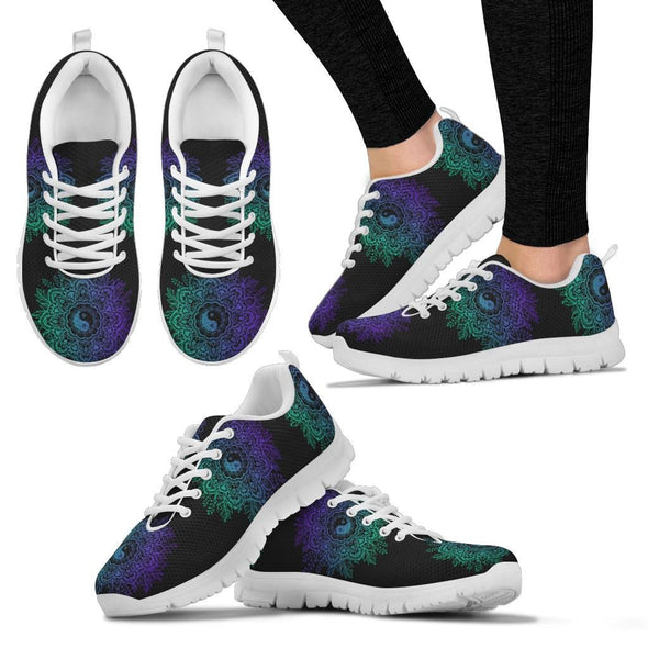 Purple Yin Yang Sneakers - Crystallized Collective