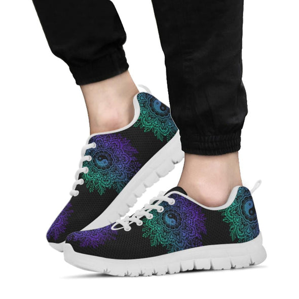 Purple Yin Yang Sneakers - Crystallized Collective