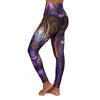 Roaring Beauty: Serene High Waist Yoga Legging with Ornate Lion Print - Crystallized Collective