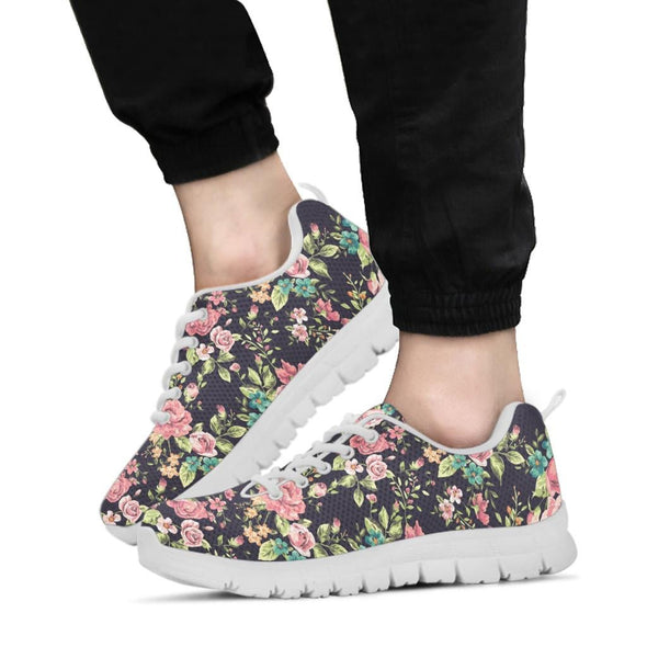 Rose Floral Sneakers - Crystallized Collective