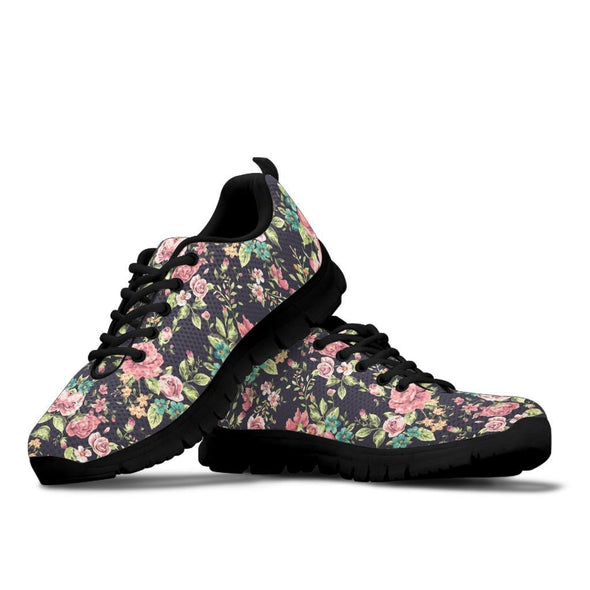 Rose Floral Sneakers - Crystallized Collective