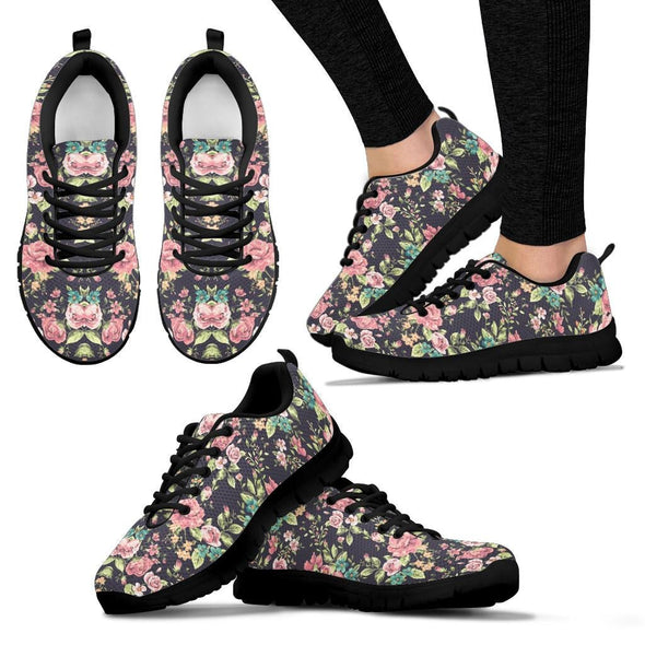 Rose Floral Sneakers - Crystallized Collective