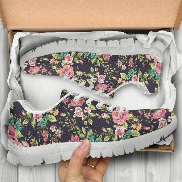 Rose Floral Sneakers - Crystallized Collective