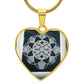 Sacred Geometry Heart Necklace - Crystallized Collective