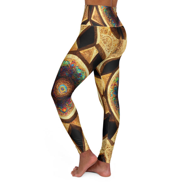 Sacred Geometry High Waist Yoga Legging: Alhambra Bliss - Crystallized Collective