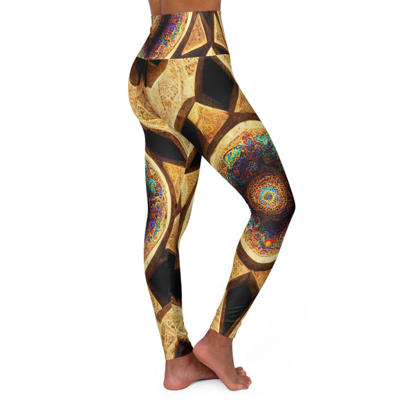 Sacred Geometry High Waist Yoga Legging: Alhambra Bliss - Crystallized Collective