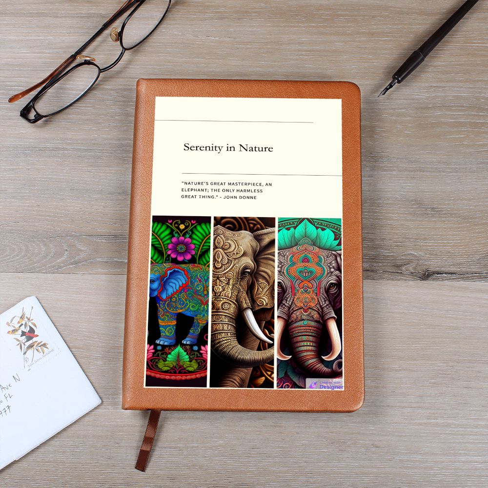 Serenity in Nature Elephant Inspired Journal - Crystallized Collective