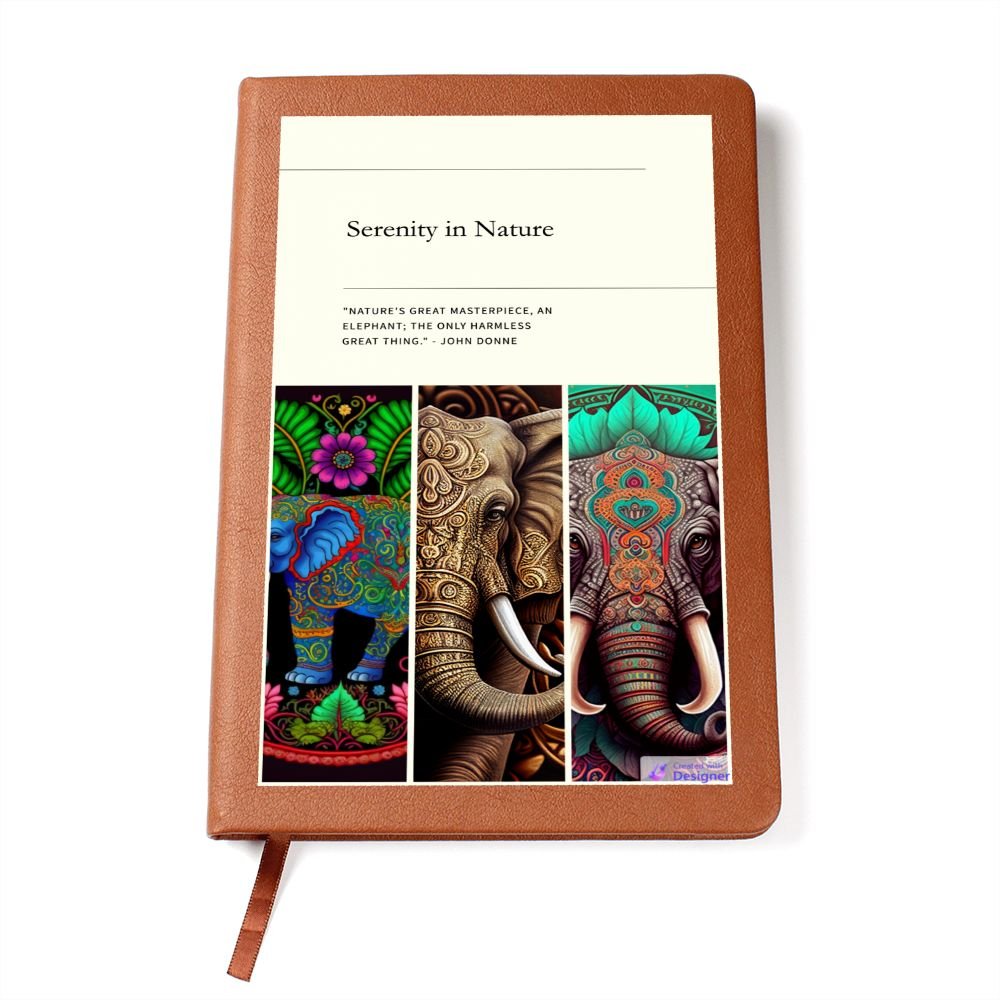 Serenity in Nature Elephant Inspired Journal - Crystallized Collective