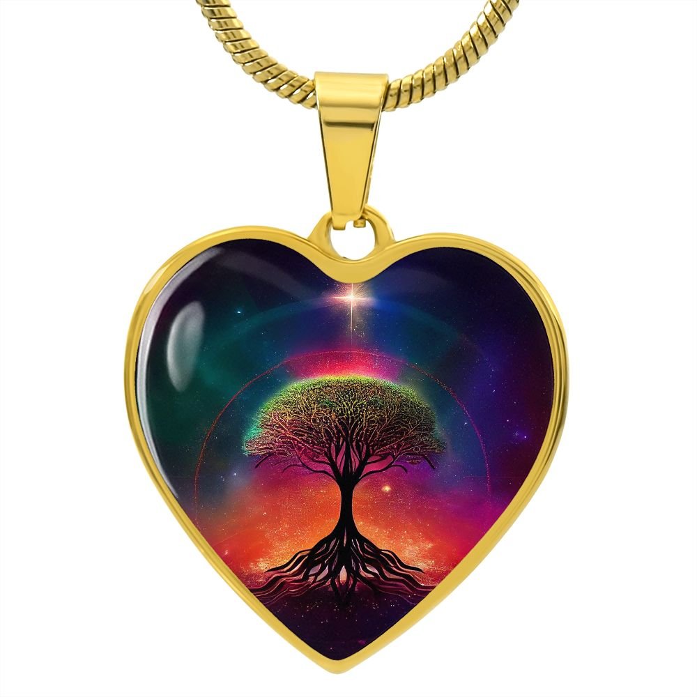 Sirius Tree of Life Heart Necklace - Crystallized Collective