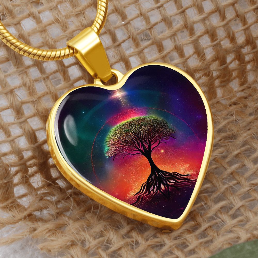Sirius Tree of Life Heart Necklace - Crystallized Collective