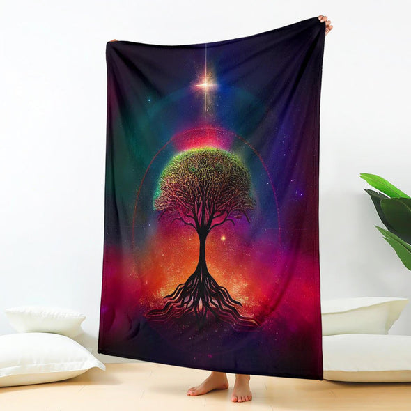 Sirius Tree of Life Premium Blanket - Crystallized Collective