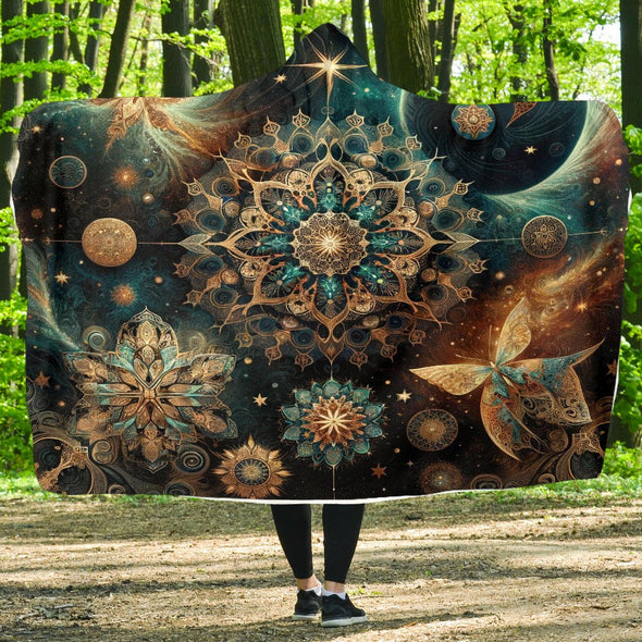 Spiritual Mandala Hooded Blanket - Crystallized Collective