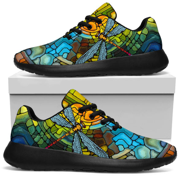 Stained Glass Dragonfly Sneakers - Crystallized Collective
