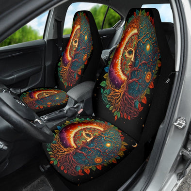 Sun Moon Tree of Life Seat Cover - Crystallized Collective