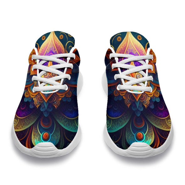 Super Chakra Mandala Sport Sneakers - Crystallized Collective