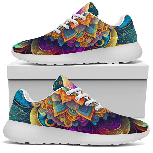 Super Chakra Mandala Sport Sneakers - Crystallized Collective